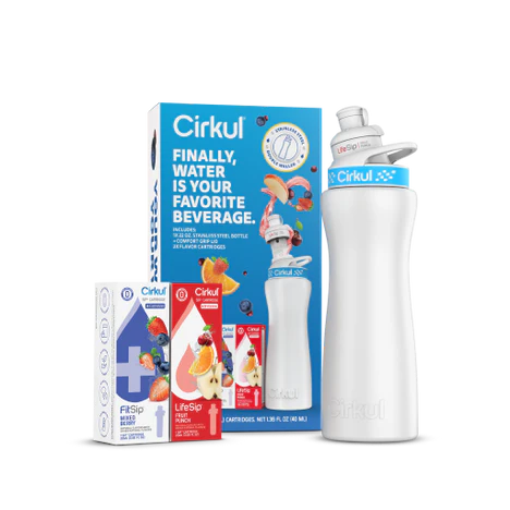 22oz. White Stainless Steel Bottle