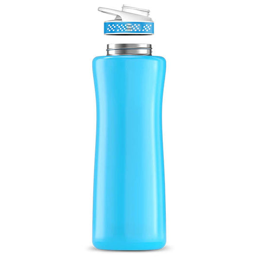 42oz. Blue Stainless Steel Bottle & Comfort Grip Lid