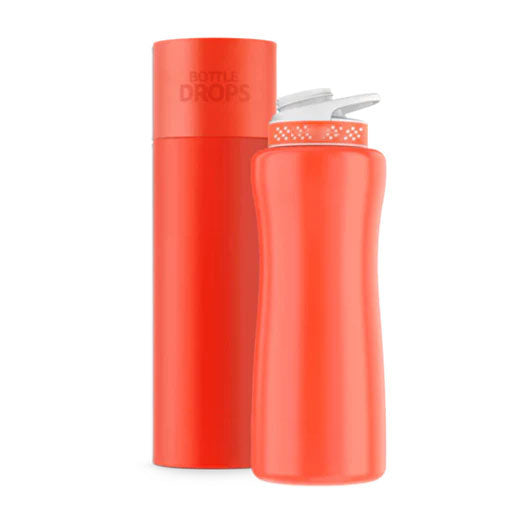 Limited Edition: 32oz. Neon Orange-Red Stainless Steel Bottle & Lid